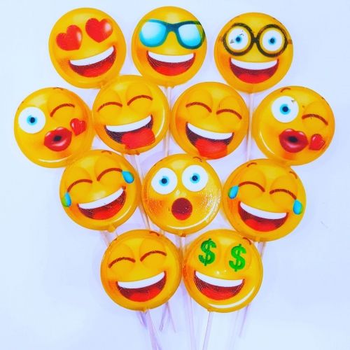 Emoji Gülen Yüz Lolipop Şeker Çeşitleri ve Fiyatları