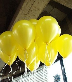 Sarı metalik balon
