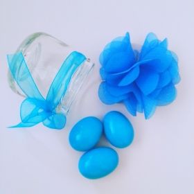 mavi süslü bebek şekeri
