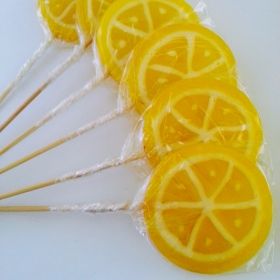 limon şekilli lolipop