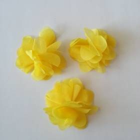 24 adet Lazer Kesim Çiçek Sarı C02