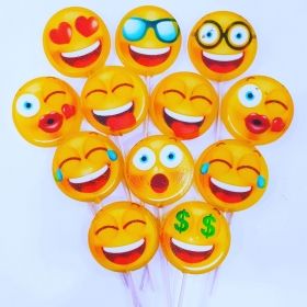 6 Adet Emoji Lolipop Şeker