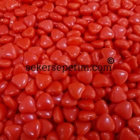 Kırmızı Kalp Draje Şeker 250 gr