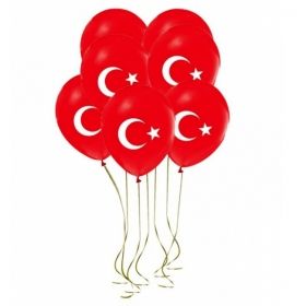 Türk Bayrağı Balon 10 adet